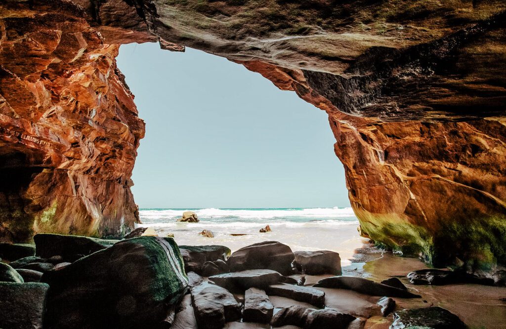 Pebbly Beach Caves