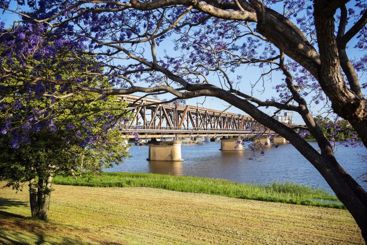 The Two Storey Bridge across the Clarence River